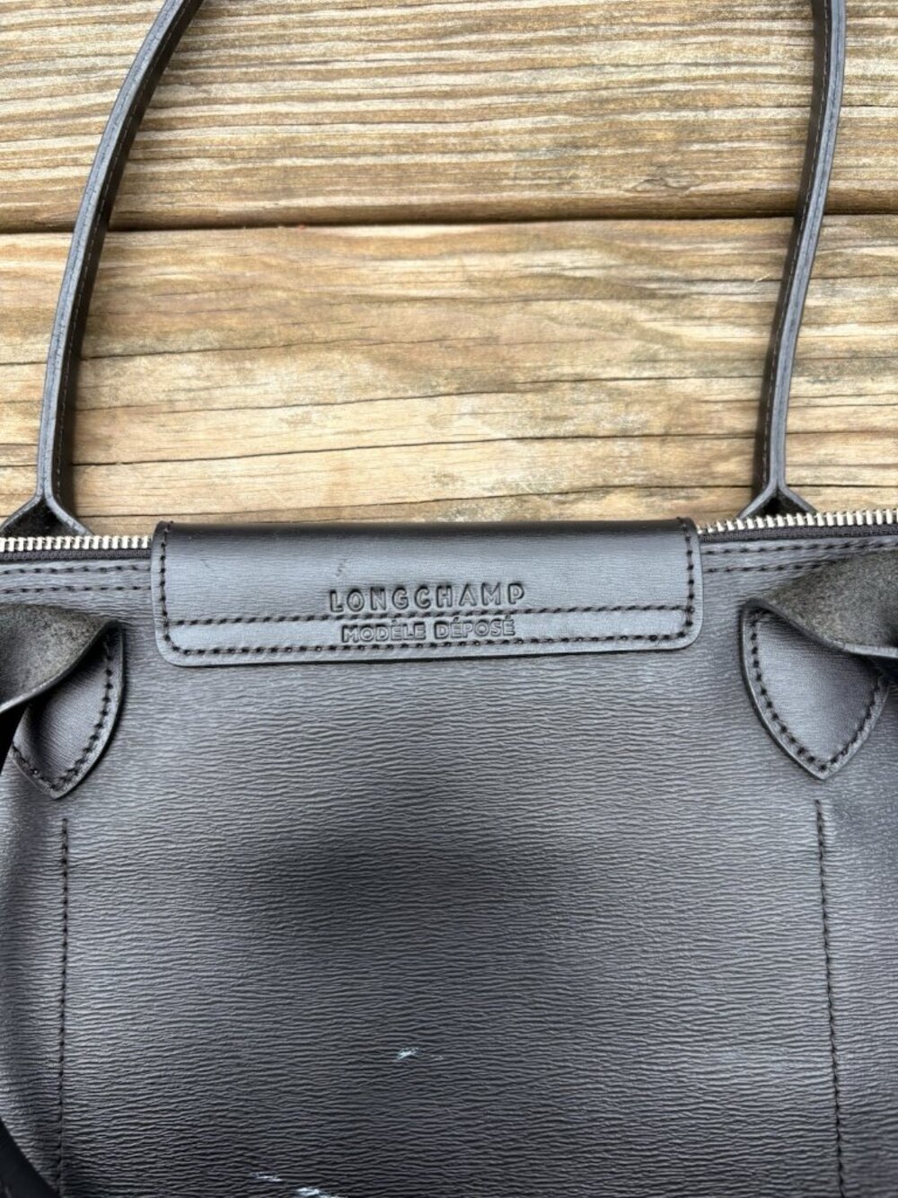 Longchamp Le Pliage City Large Black Shoulder Tote Bag Coated Canvas - Picture 4 of 7